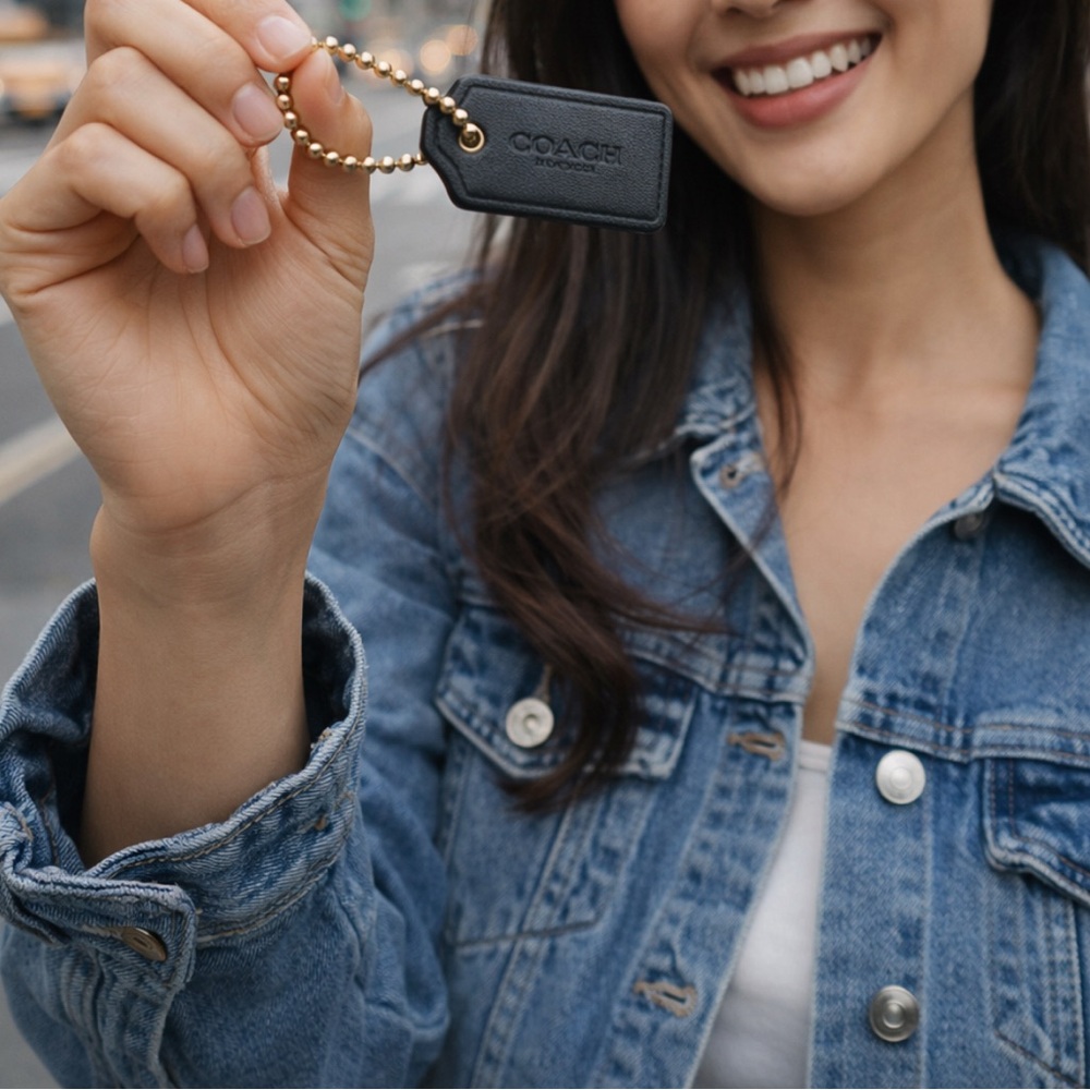 Coach Black Key Chain Fob